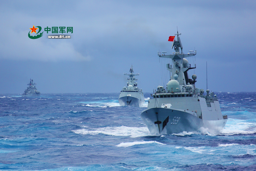 玉林舰参加海军机动-6号演习