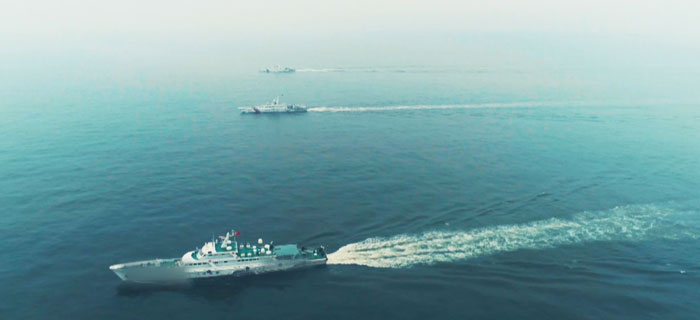 现场丨武警海警部队舰艇实弹演练 每一帧都令人震撼