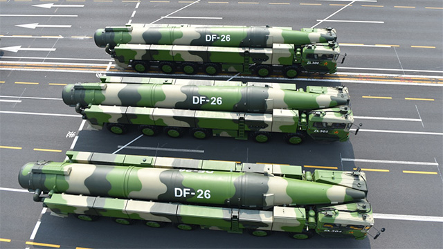 东风-26核常兼备导弹方队：核常兼备的新型战略利器