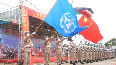 军参团高度赞扬我第8批赴南苏丹（朱巴）维和步兵营