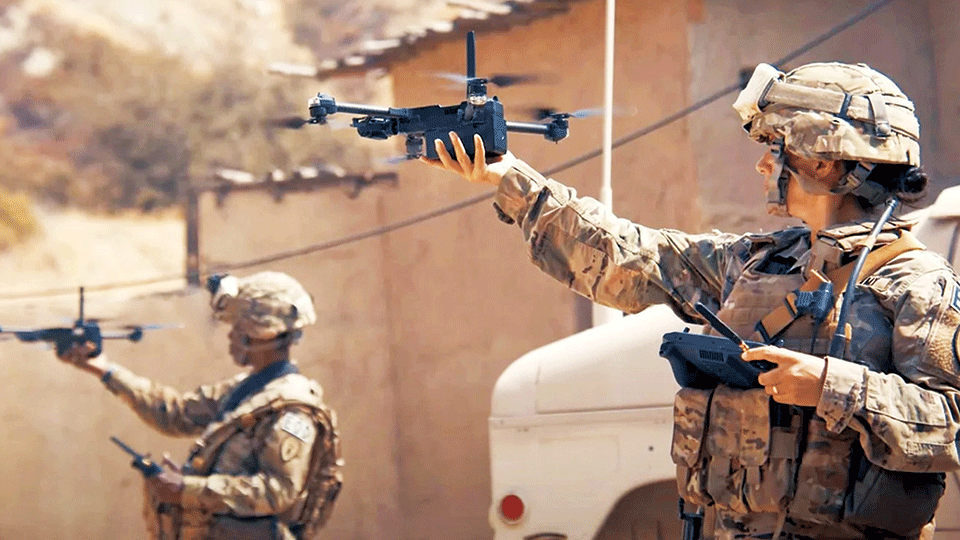 美陆军采购单兵微型无人机