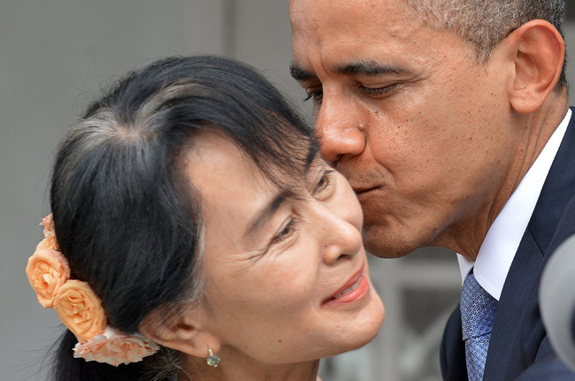 高清:奥巴马昂山素季会晤盘点