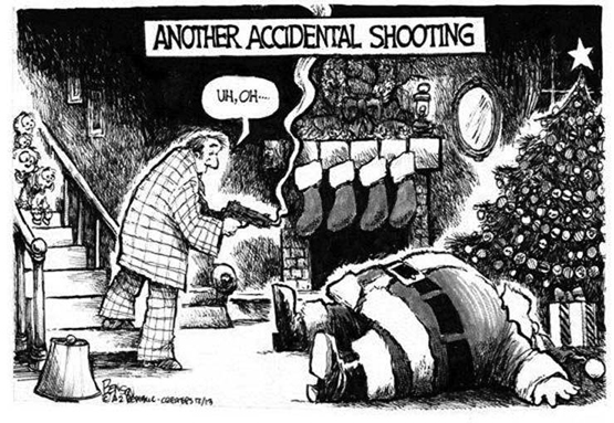 从政治漫画看美国社会激辩枪支管控问题