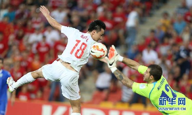 （亚洲杯）（4）足球——小组赛：中国队对阵乌兹别克斯坦队