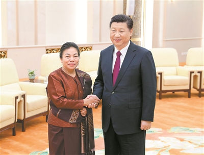 习近平会见老挝人革党中央总书记特使