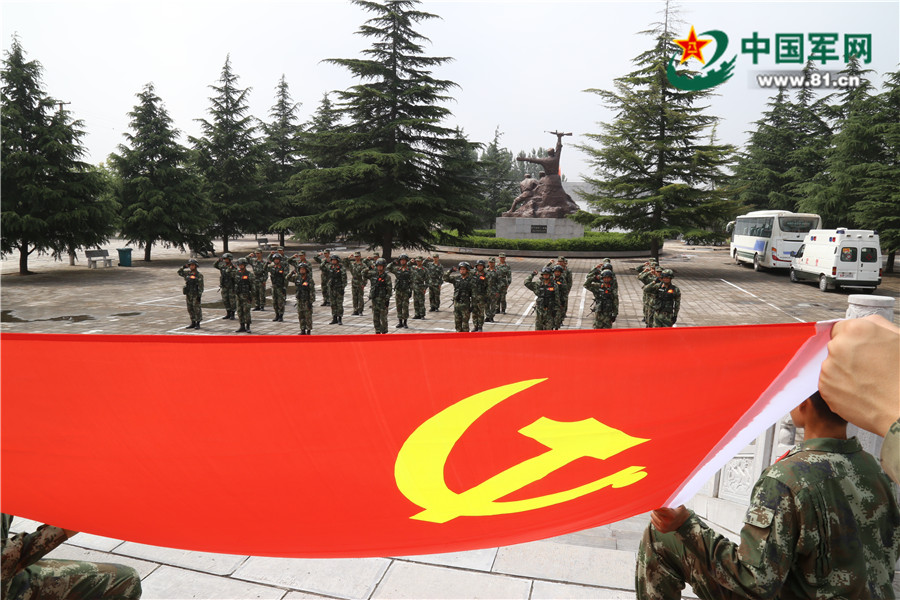 建党97周年|武警渭南支队在党旗下寻根铸魂