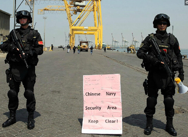 中国海军也门撤侨 设警戒线