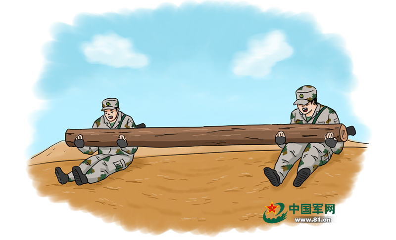 漫画|练兵正当时!多种实战化课目轮番上演,挑战官兵极限