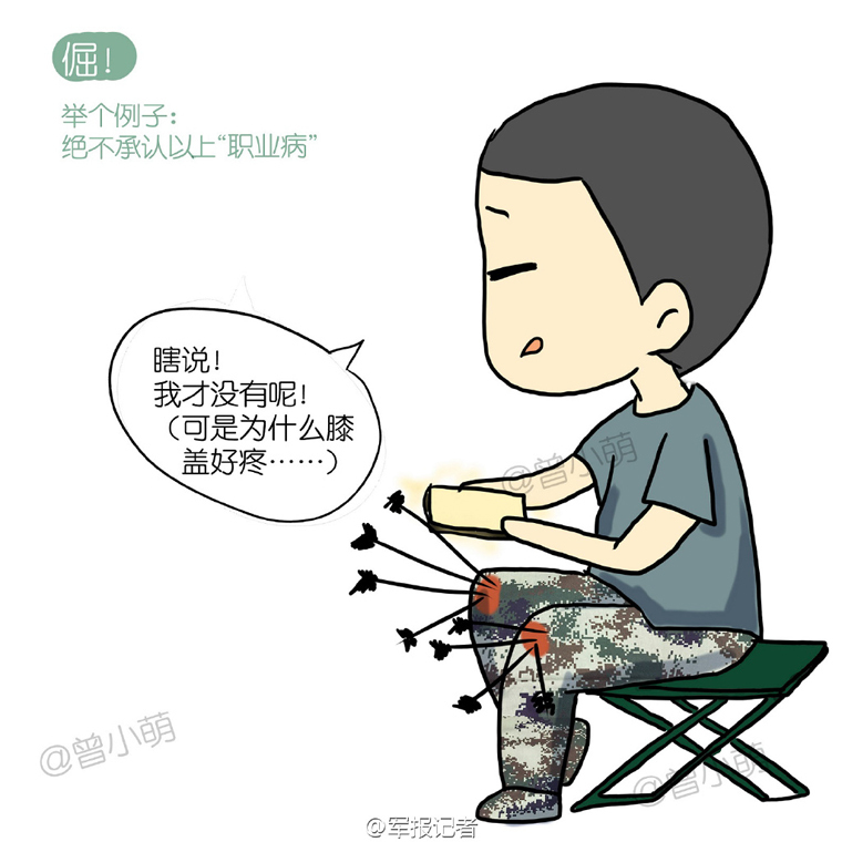 军人的潜意识动作