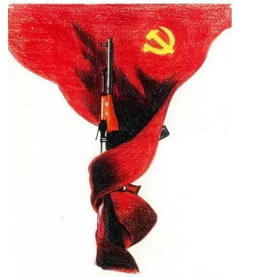 手绘当代革命军人