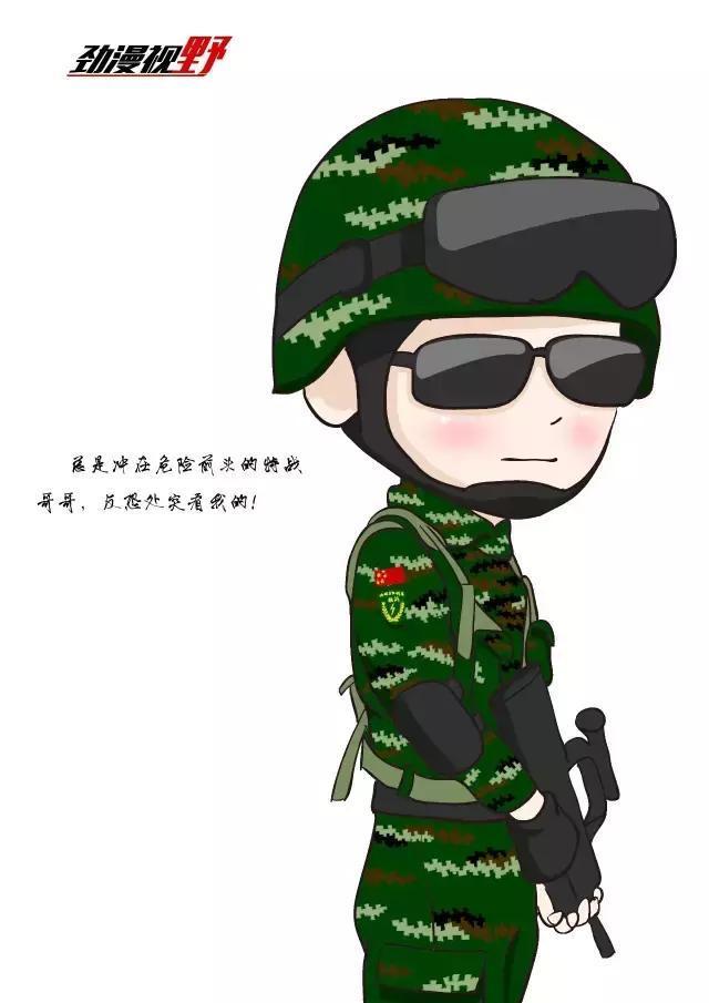 军营漫画家免费帮您订制武警元素头像!