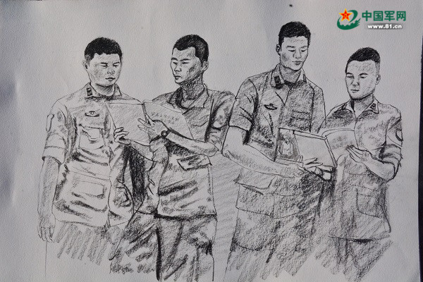 一组速写告诉你,军人都有哪些优秀品质