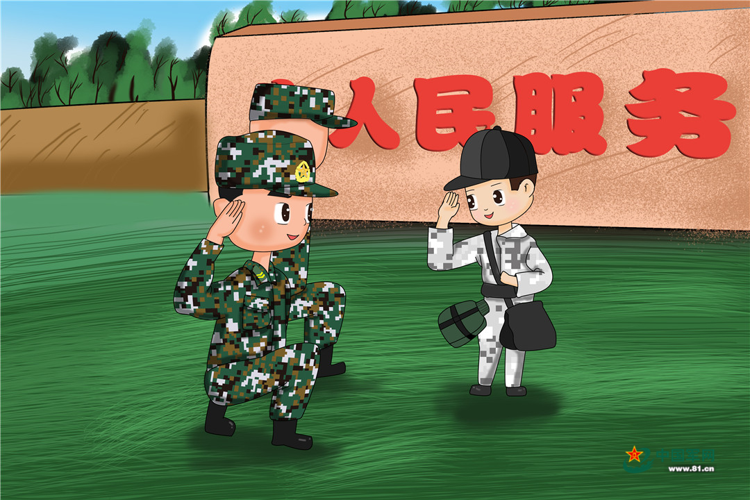我和军队的不解之缘丨陆军战士创作43幅漫画记录军旅生涯