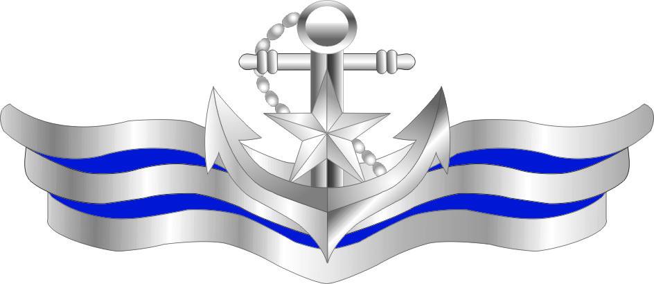 海军金属胸标
