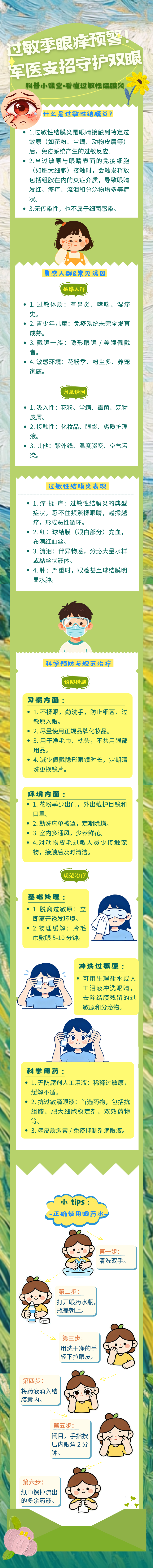 科普小课堂丨过敏季眼痒预警！军医支招守护双眼