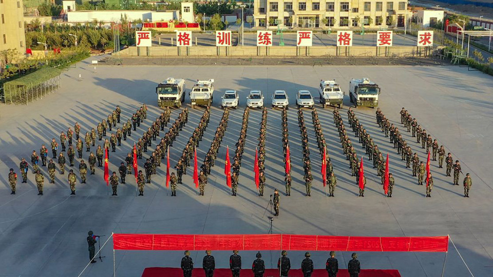 武警新疆总队吐鲁番支队：群众性比武现场“战”味儿十足