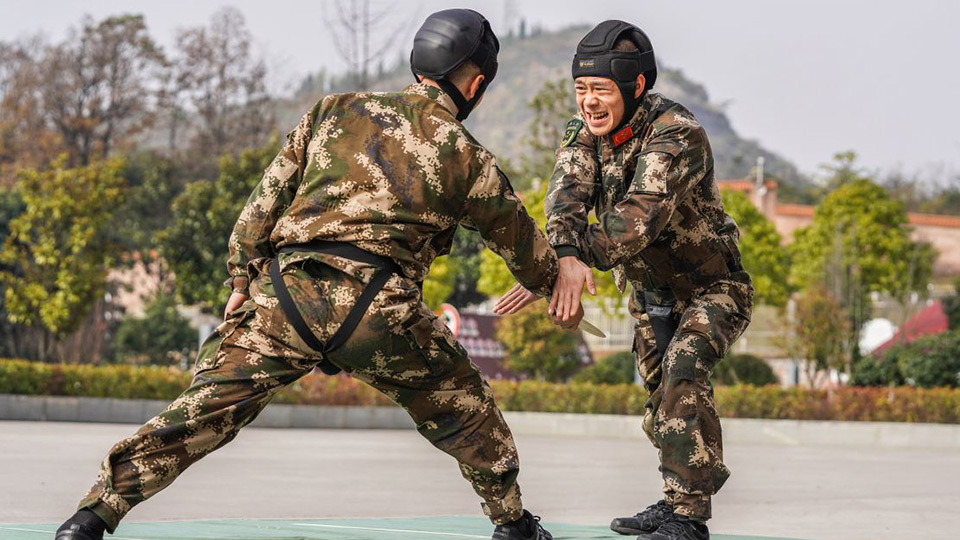 血性十足！带你走进武警擒敌术训练现场