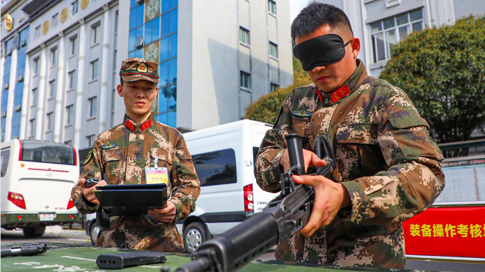 多图来袭！直击武警河池支队后勤训练现场