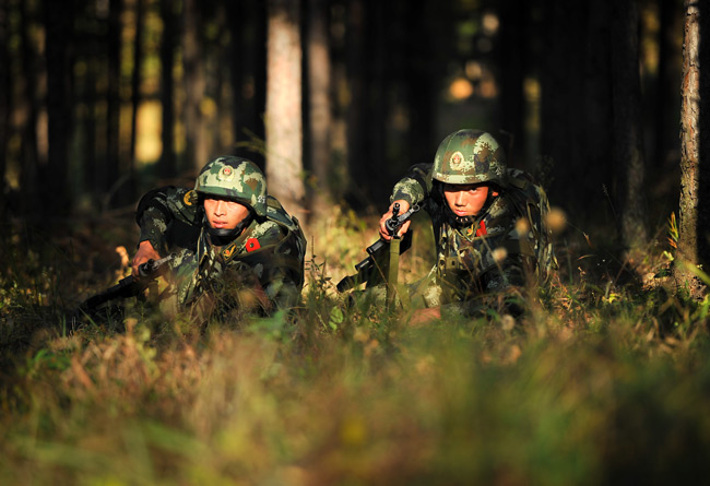 武警吉林边防总队开展秋季练兵