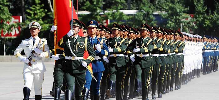 仪仗兵与网友的对话萌萌哒