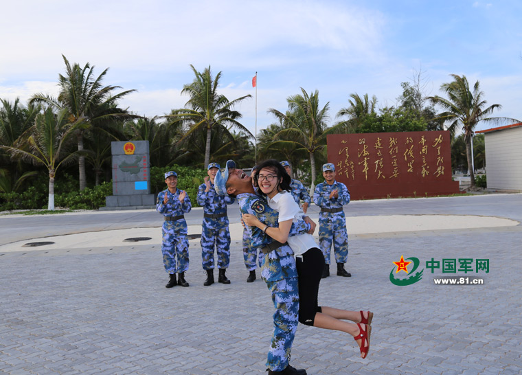 美丽琛航岛终于迎来了探亲军属:夏季到西沙来