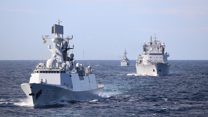中国海军第48批护航编队结束对孟加拉国友好访问