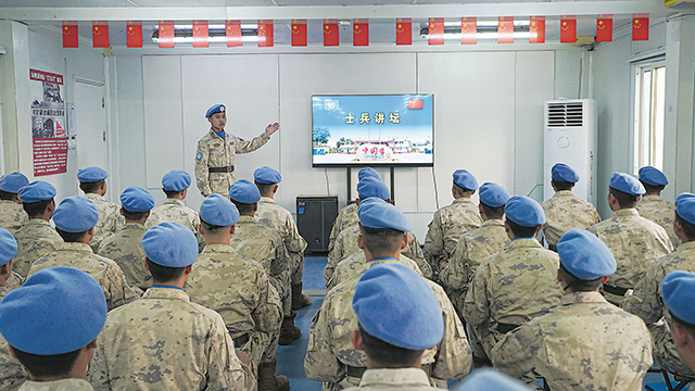 维和一线的“士兵讲坛”