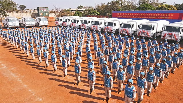 我赴南苏丹（瓦乌）维和工兵分队补充更替装备