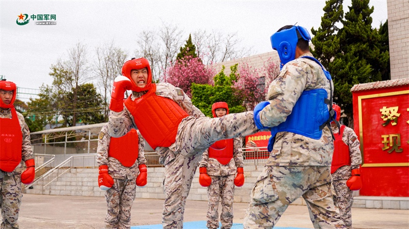 进行拳击实战对抗