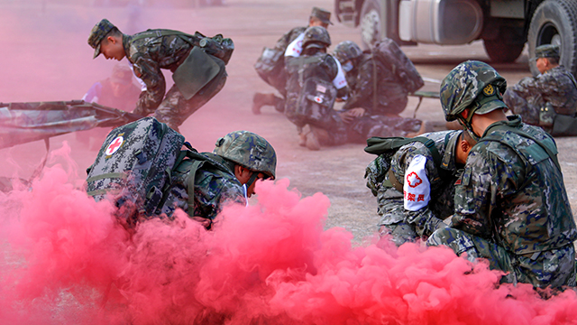 武警甘肃总队医院开展卫勤专业全要素演练锤炼战救技能