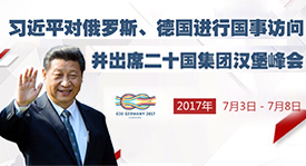 习近平对俄罗斯、德国进行国事访问并出席二十国集团汉堡峰会