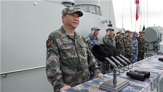 中央军委在南海海域隆重举行海上阅兵 习近平发表重要讲话