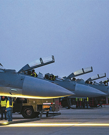 空军航空兵某旅多课目飞行训练影像