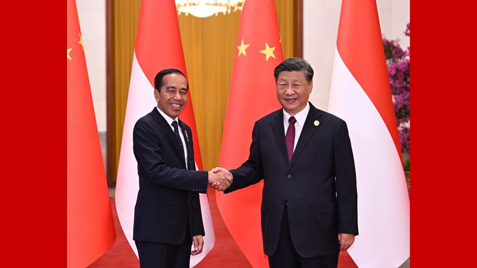 习近平同印度尼西亚总统佐科会谈