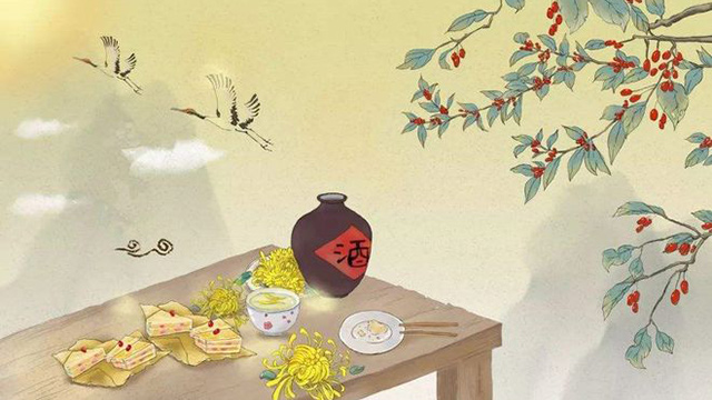 吃重阳糕