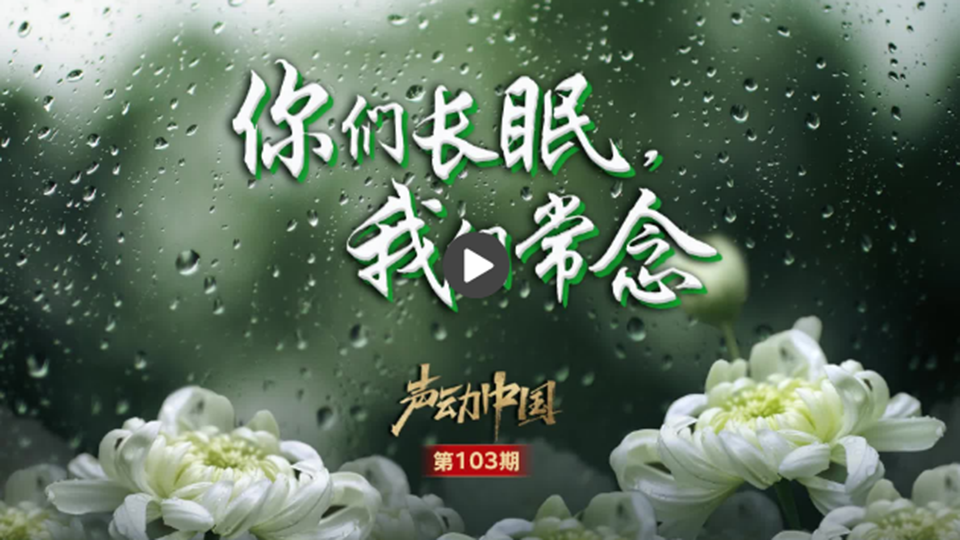 声动中国丨致敬英烈 ：你们长眠，我们常念