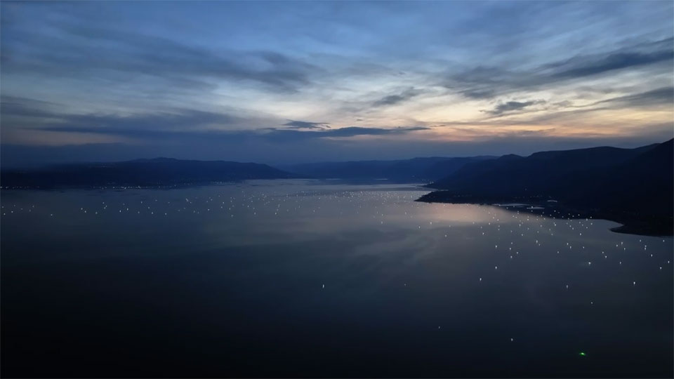 甘肃永靖:渔灯逐浪满湖星