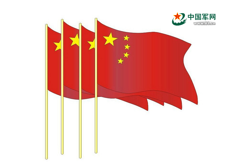 军校学员手绘国旗,为祖国献礼 中国军网