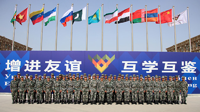 国际军事比赛-2019：中方参赛队员举行入营仪式