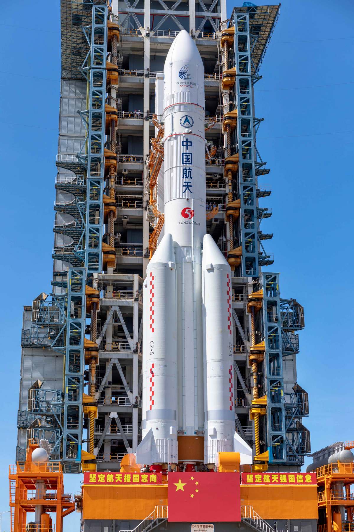 pad to lift chinas tianwen 1 mars probe at the wenchang space