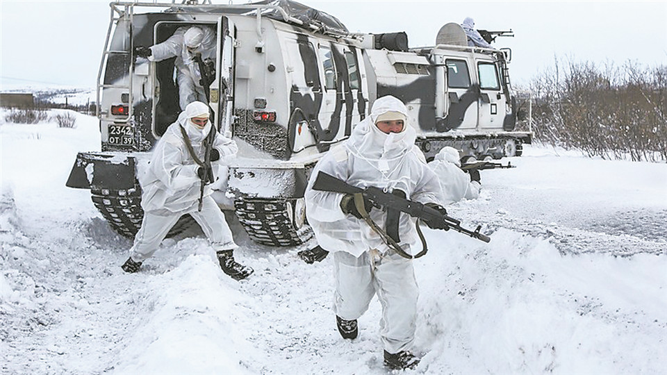 "阿留申人"全地形车在北方舰队举行的战术演习中进行过多次测试