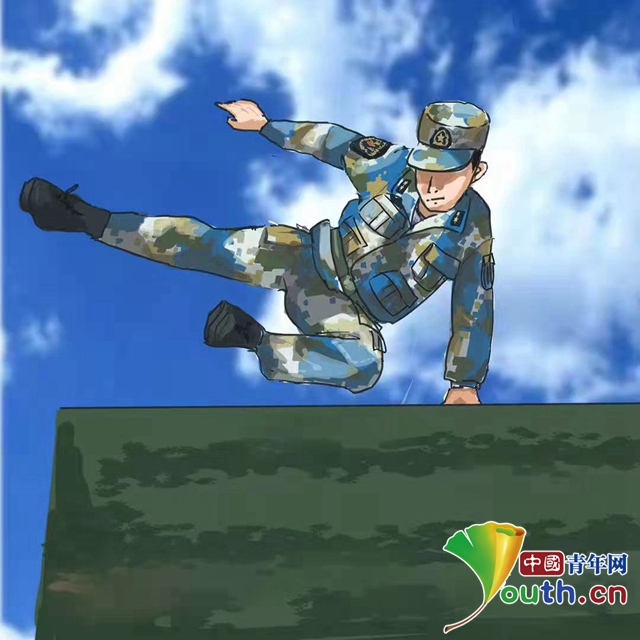 一组漫画看新时代青年军人好样子
