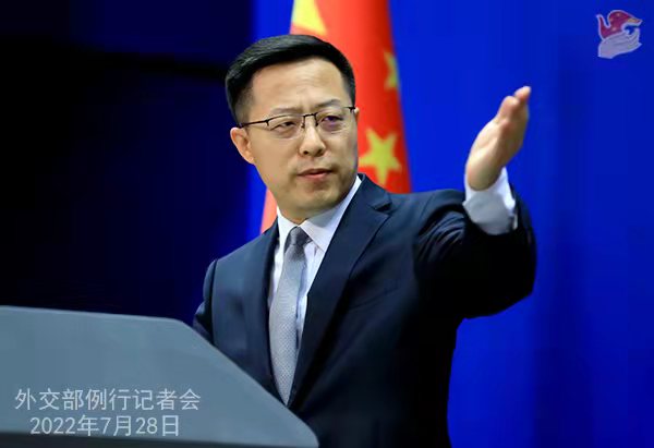 2022年7月28日外交部发言人赵立坚主持例行记者会