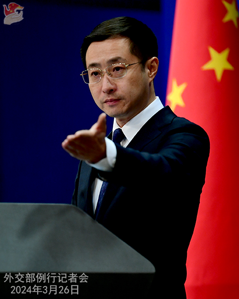 2024年3月26日外交部发言人林剑主持例行记者会