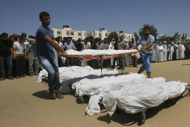 直视战争的血腥以色列轰炸加沙场面触目惊心