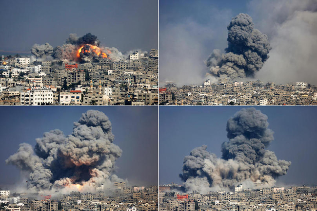 直视战争的血腥:以色列轰炸加沙场面触目惊心