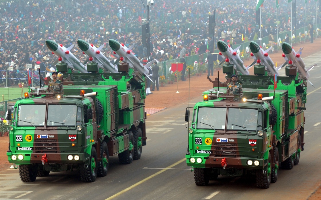 印度举行阅兵式庆祝第69个共和国日