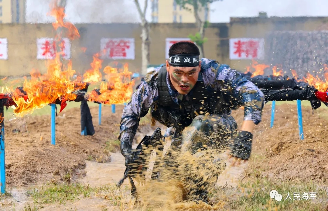 热血沸腾!海军陆战队某旅开展极限体技能训练
