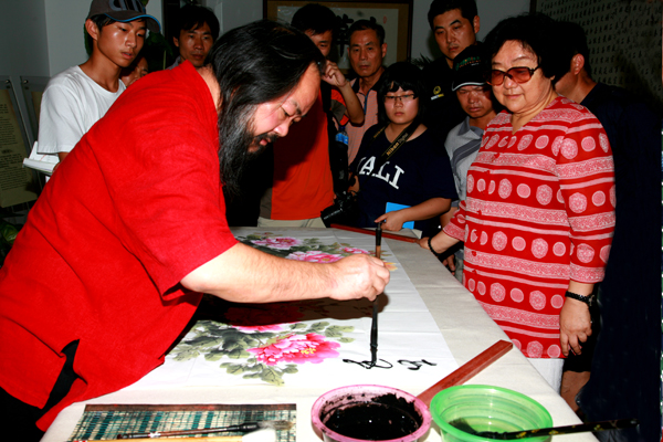 军营里走出的书法家王富强书法展在上海世博会举行