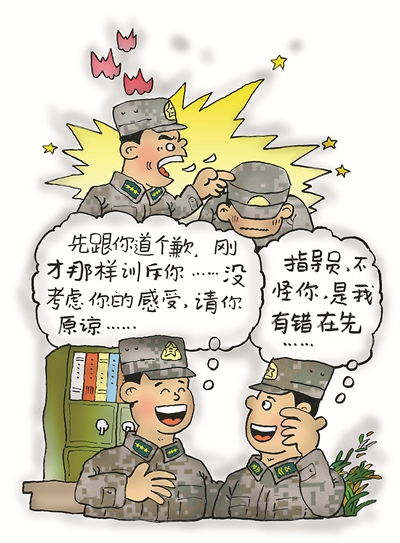 批评战士讲理也要讲礼 战士批评接见更要接受